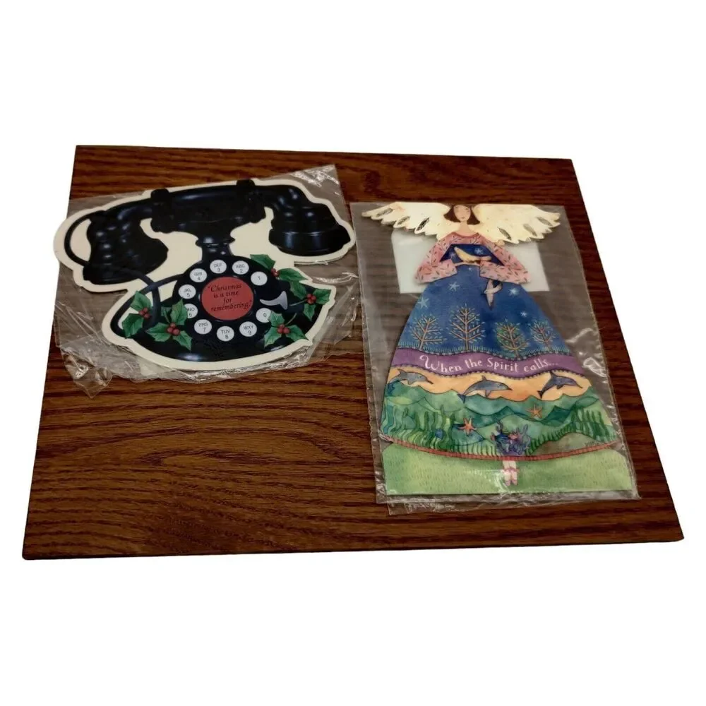 Unused Vintage Hallmark DieCut Greeting Sprint Collectible Expired Calling Cards